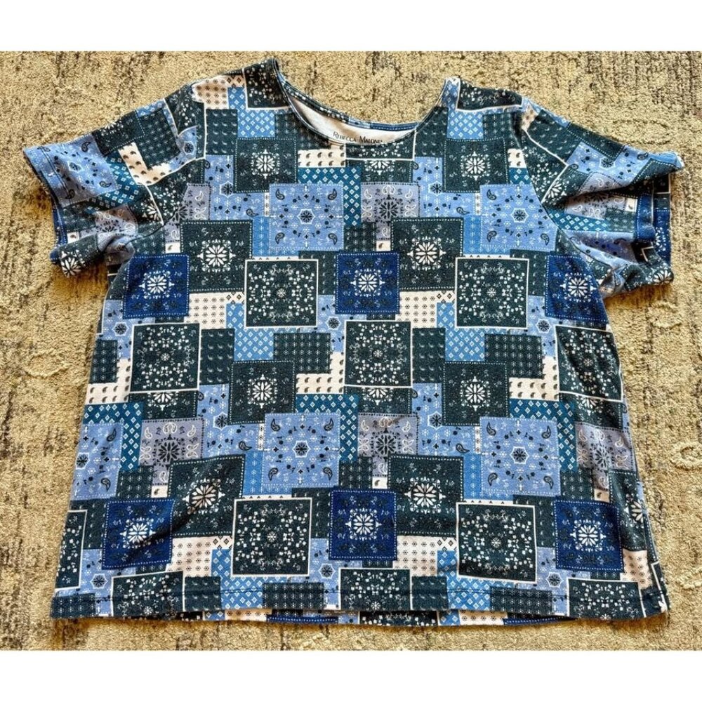 Rebecca Malone Women’s Top Size 2X Blue